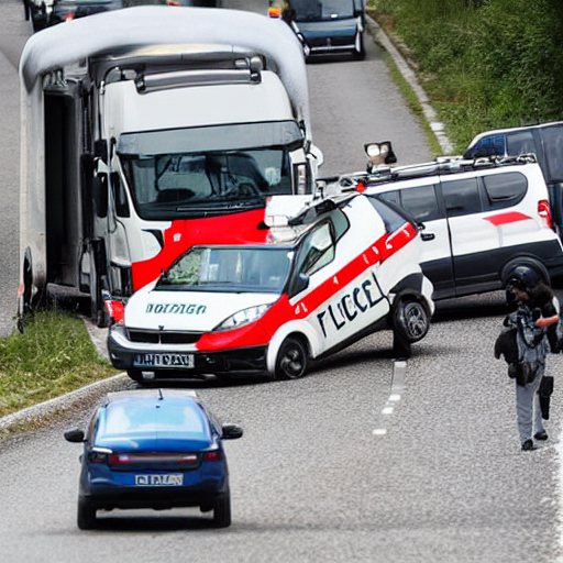 Polizeibericht Verkehrsunfall mit Polizeibeteiligung