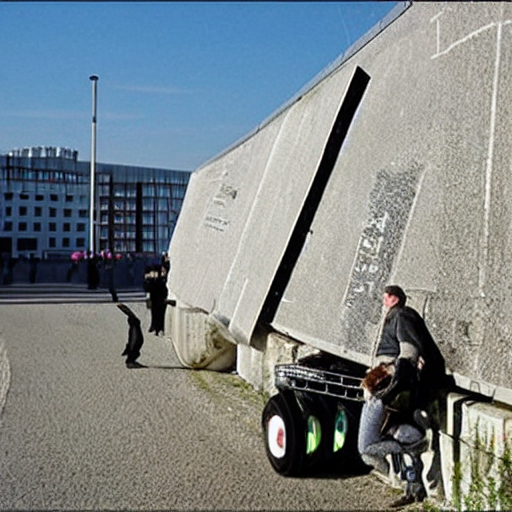 Polizeibericht Mit Transporter gegen Mauer geprallt