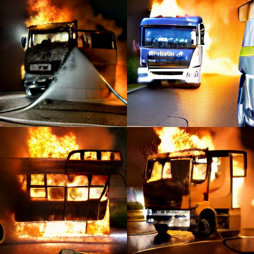 Polizeibericht Mehrere Fahrzeuge in Flammen