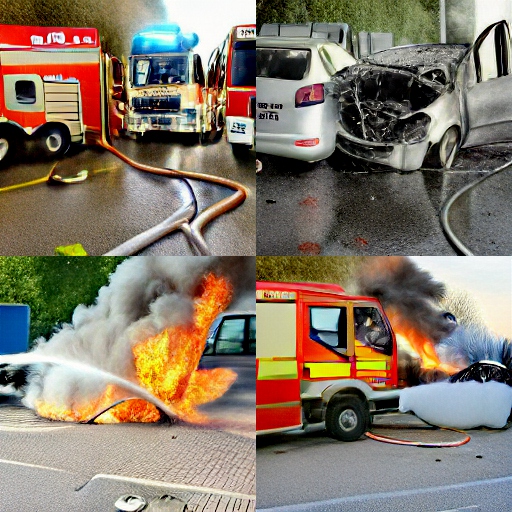 Polizeibericht Mehrere Fahrzeuge auf Parkplatz ausgebrannt