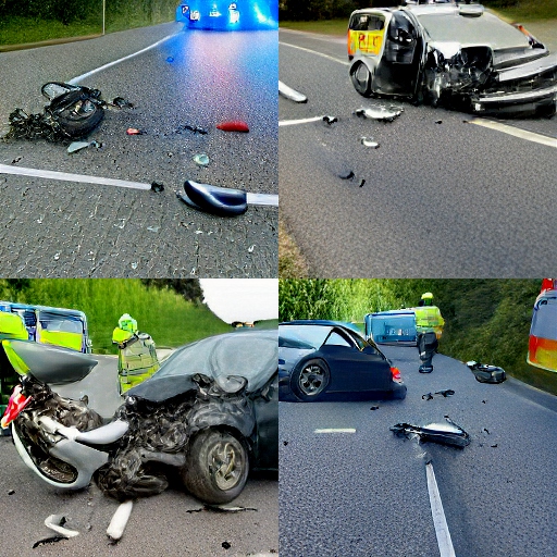 Polizeibericht Schwerer Verkehrsunfall zwischen Auto und Motorrad