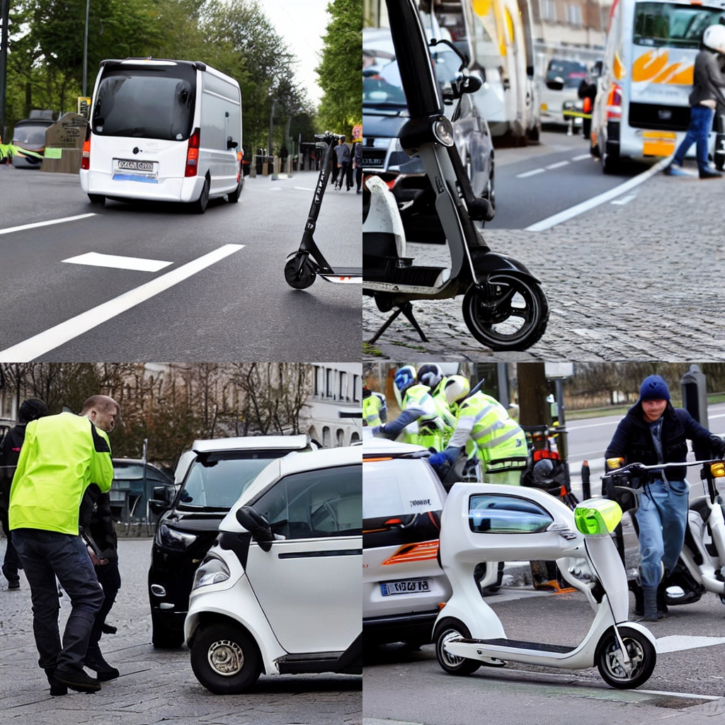 E-Scooter-Fahrer bei Verkehrsunfall schwer verletzt