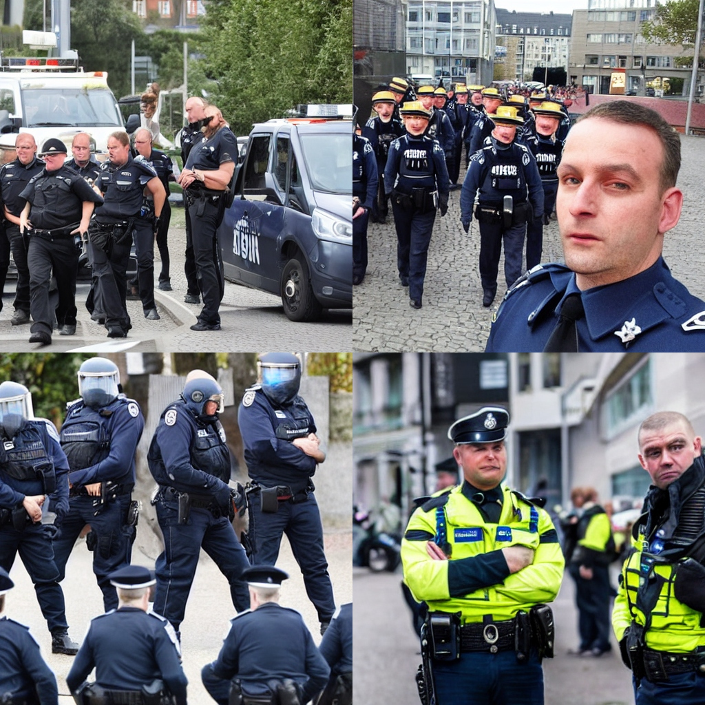 Polizeibericht Polizisten ins Bein gebissen