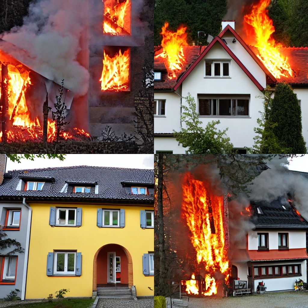 Feuer in Mehrfamilienhaus