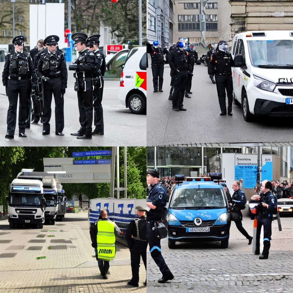 Mit Polizeifahrzeug zusammengestoßen