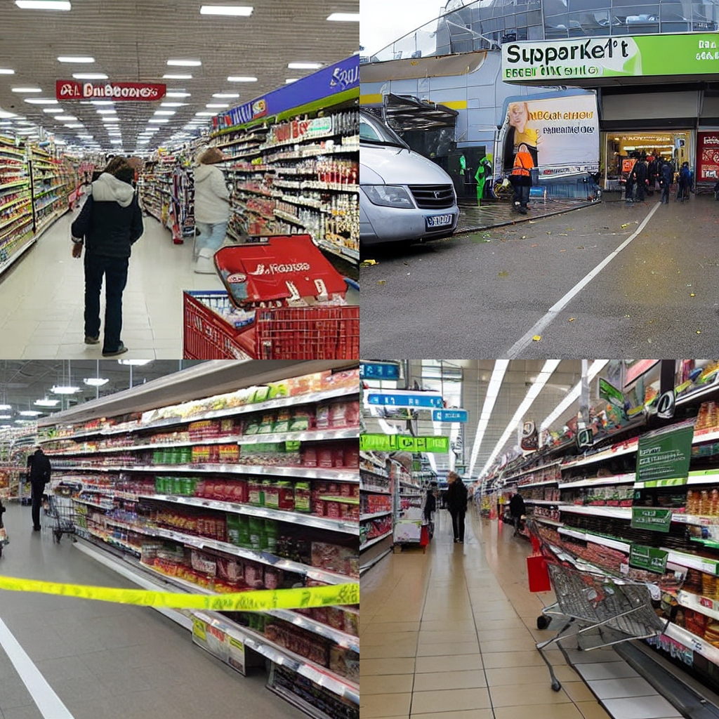 Überfall auf Supermarkt