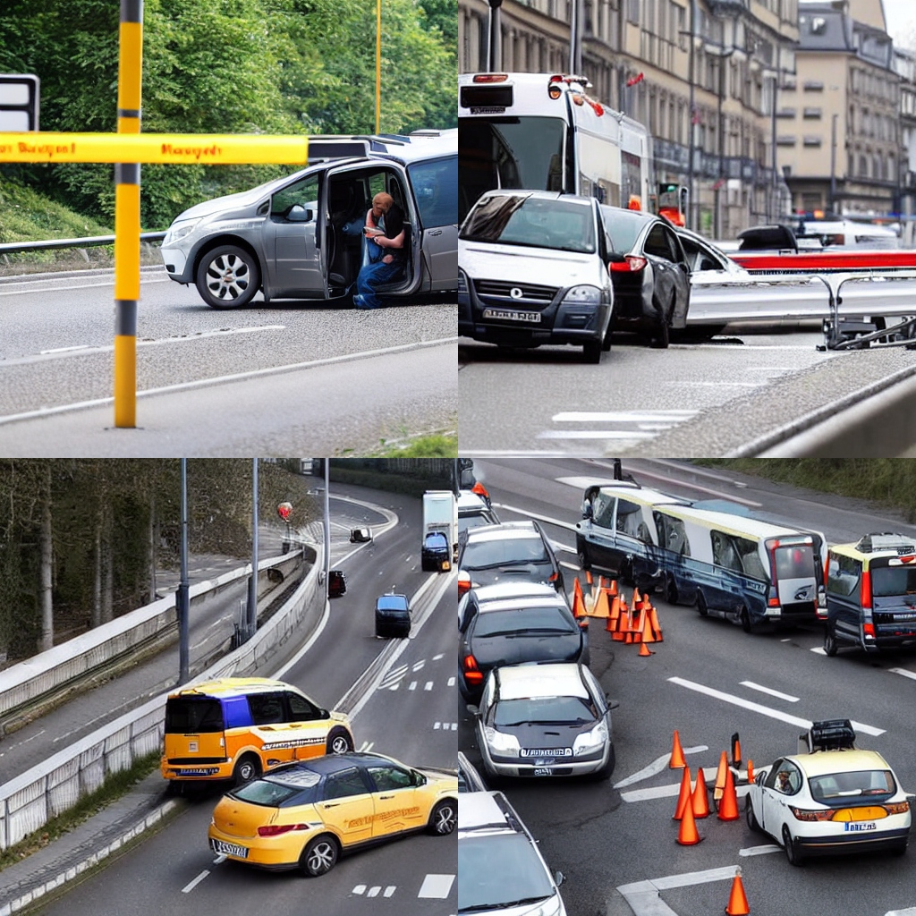 Verkehrsunfall mit vier verletzten Personen – Fahrer gerät in den Gegenverkehr