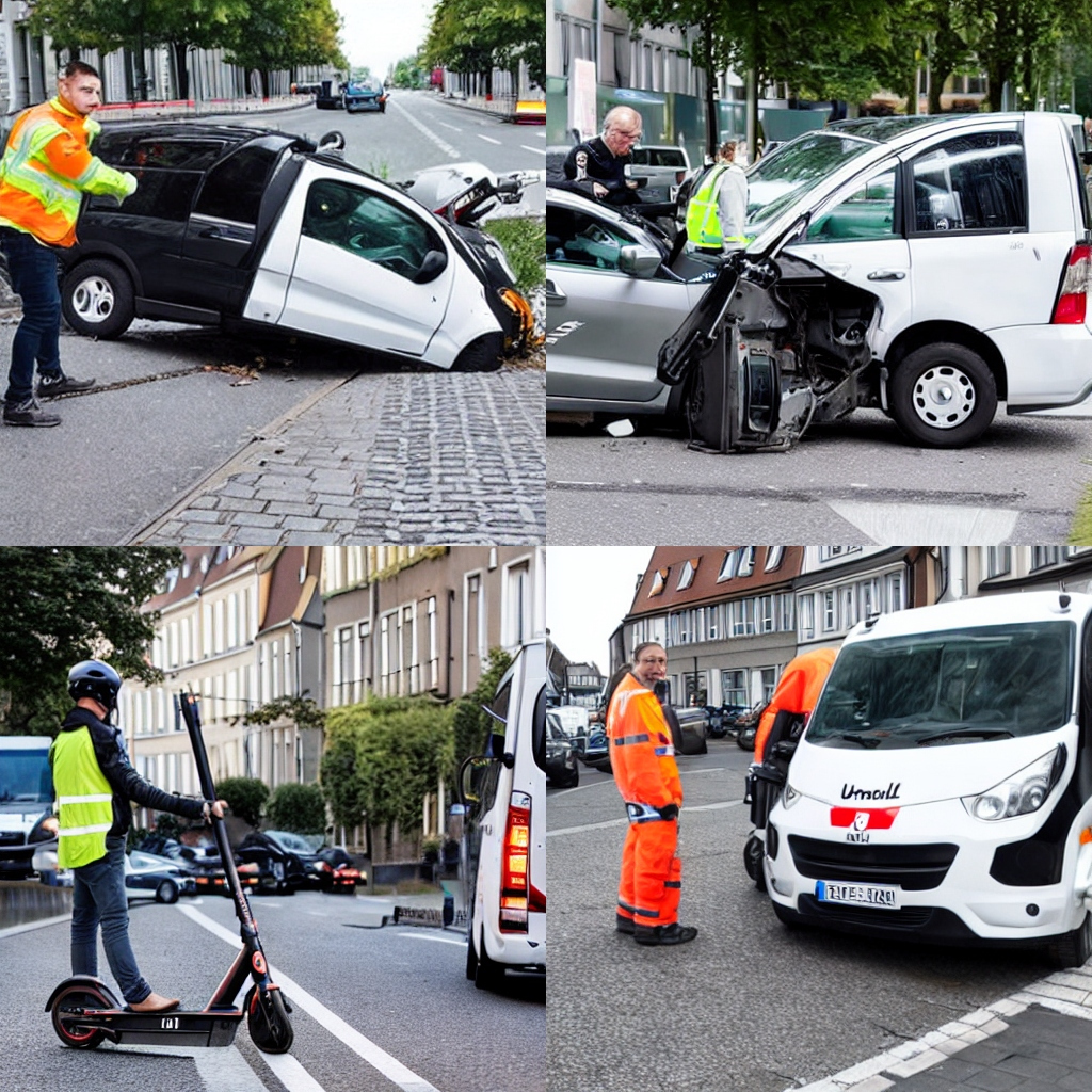 Polizeibericht E-Scooter-Fahrer bei Unfall verletzt