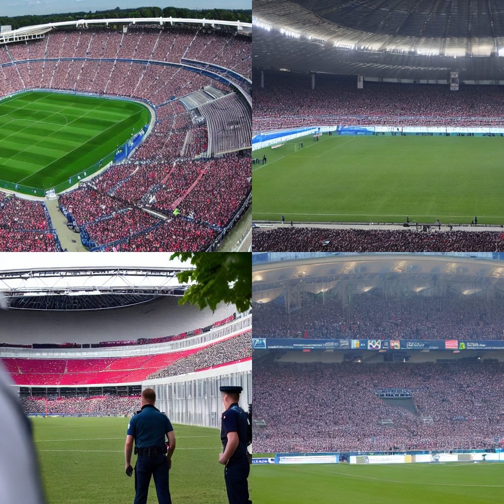 Fußballspiel im Olympiastadion - Bilanz der Polizei Berlin