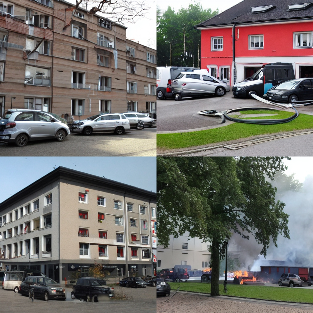 Brand in Parkhaus