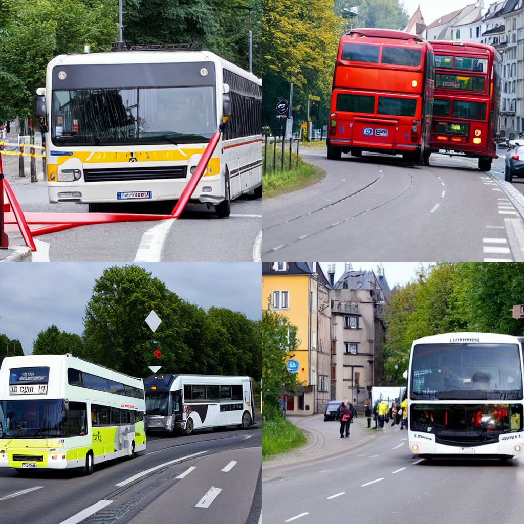 Verkehrsunfall zwischen Linienbus und Radfahrerin