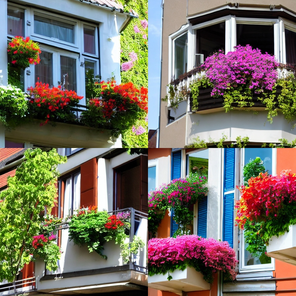Mann wirft mehrere Blumenkübel von Balkon