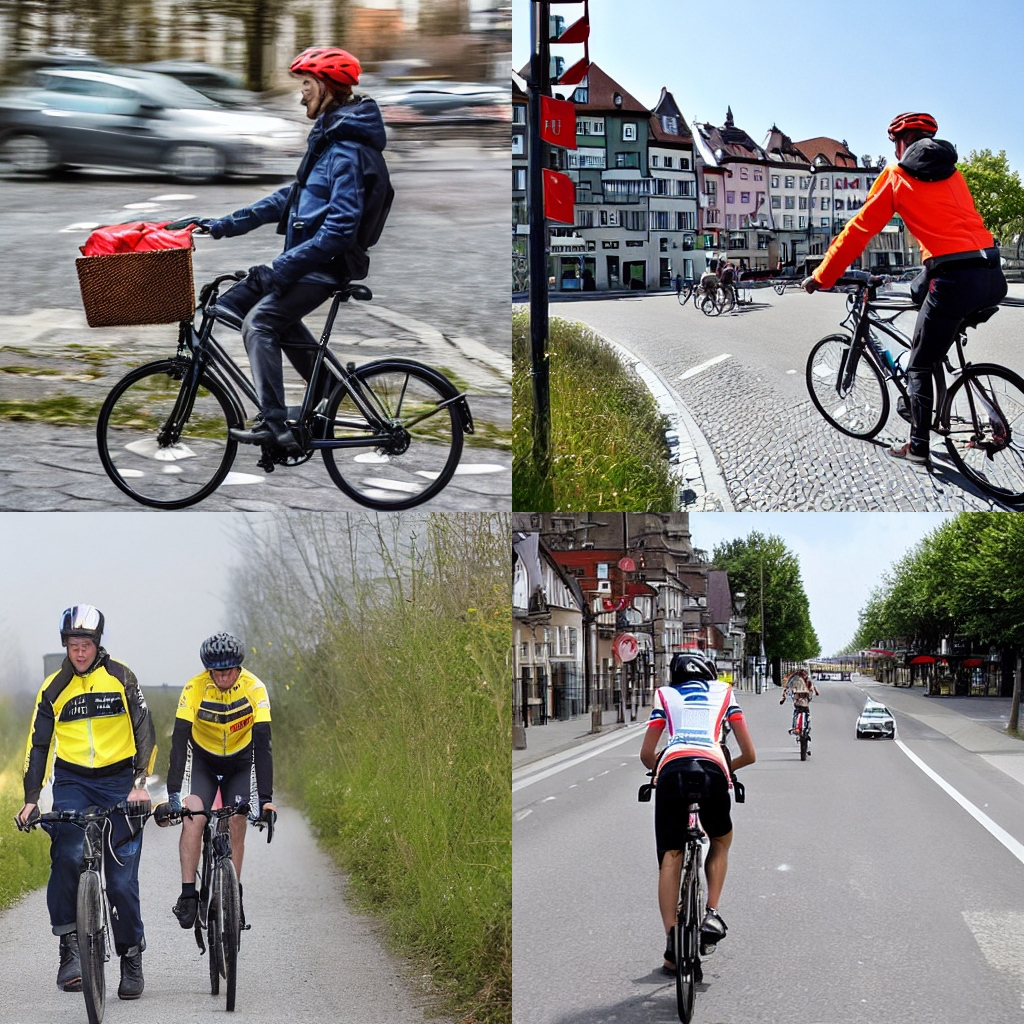 Verletzter Radfahrer