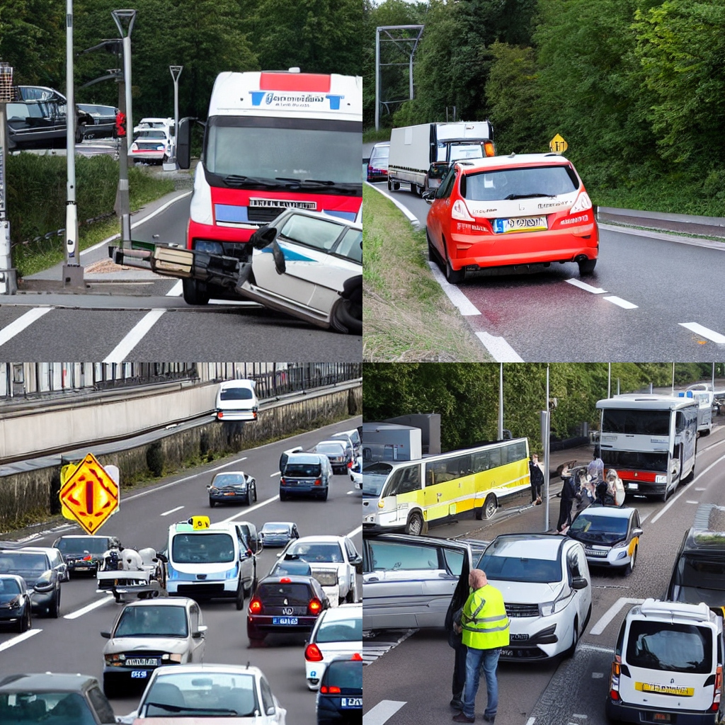 Verkehrsunfall nach Fahrstreifenwechsel