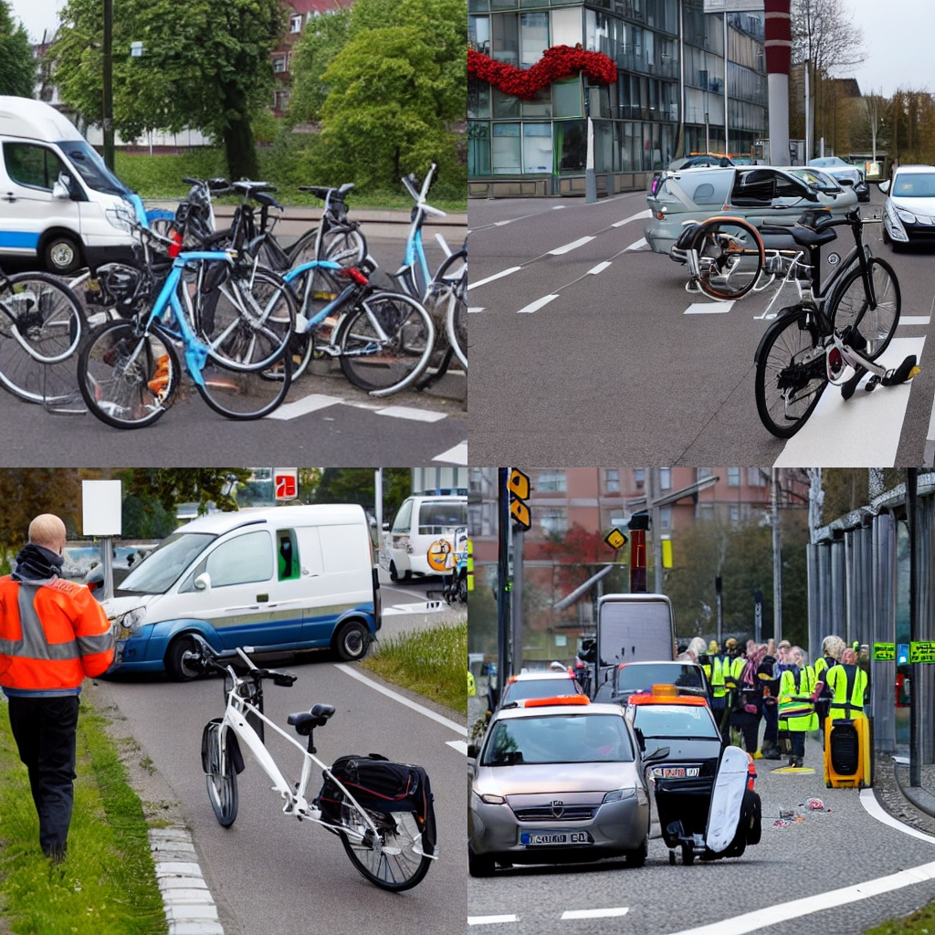 Polizeibericht Fahrradfahrer nach Verkehrsunfall im Krankenhaus