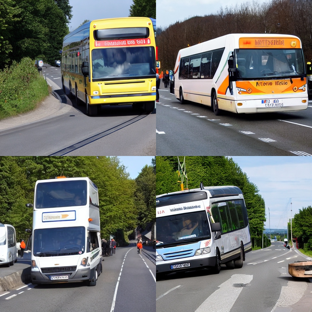 Verkehrsunfall mit Linienbus