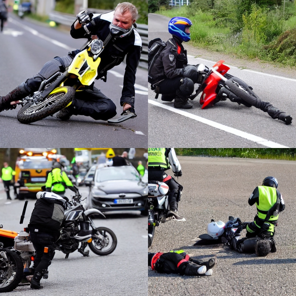 Polizeibericht Motorradfahrer bei Abbiegeunfall verletzt