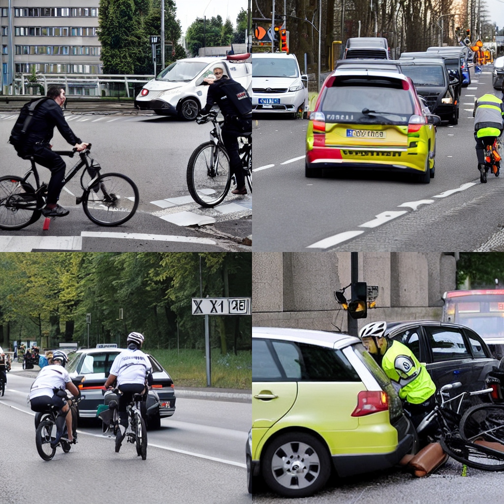 Polizeibericht Fußgänger bei Verkehrsunfall mit Radfahrer verletzt