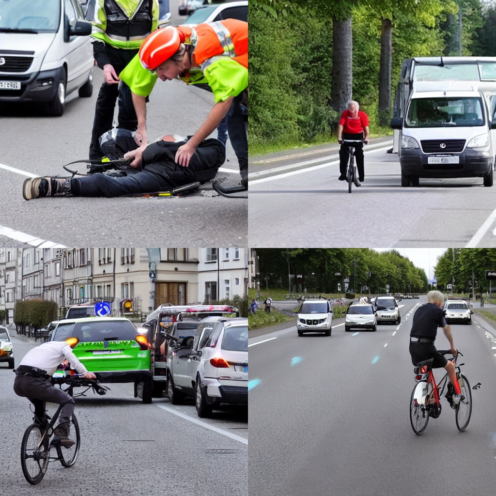 Seniorin bei Verkehrsunfall verletzt - Radfahrer flüchtet