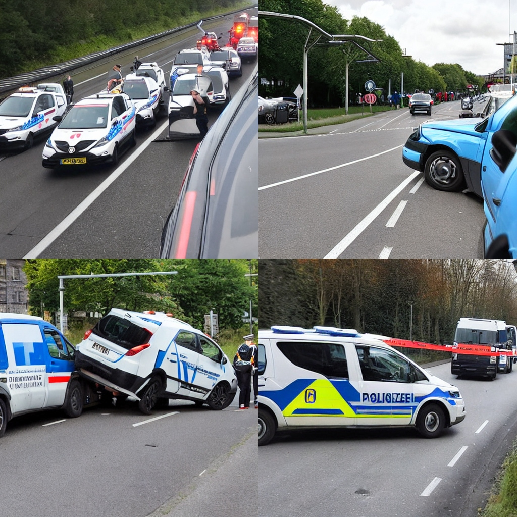 Polizeibericht Polizeifahrzeug an Verkehrsunfall beteiligt