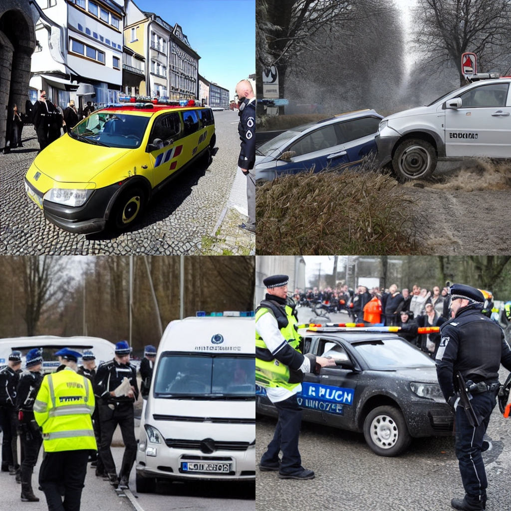 Polizeibericht Mietwagen unrechtmäßig genutzt – Einsatzwagen der Polizei gerammt