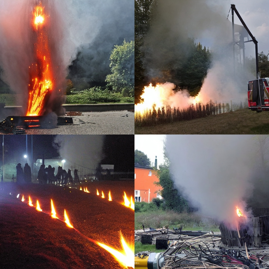 Pyrotechnik in Schulaula explodiert