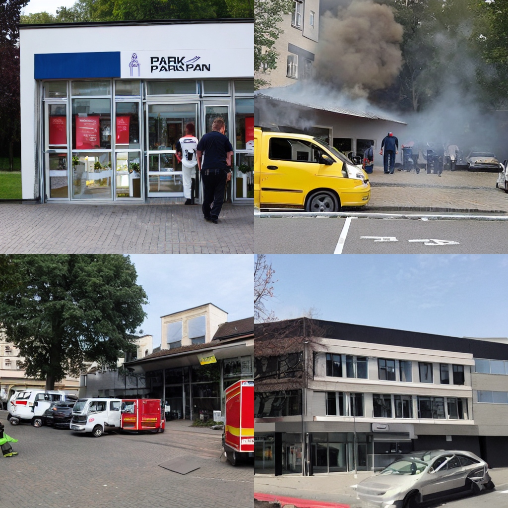 Brand in Parkhaus