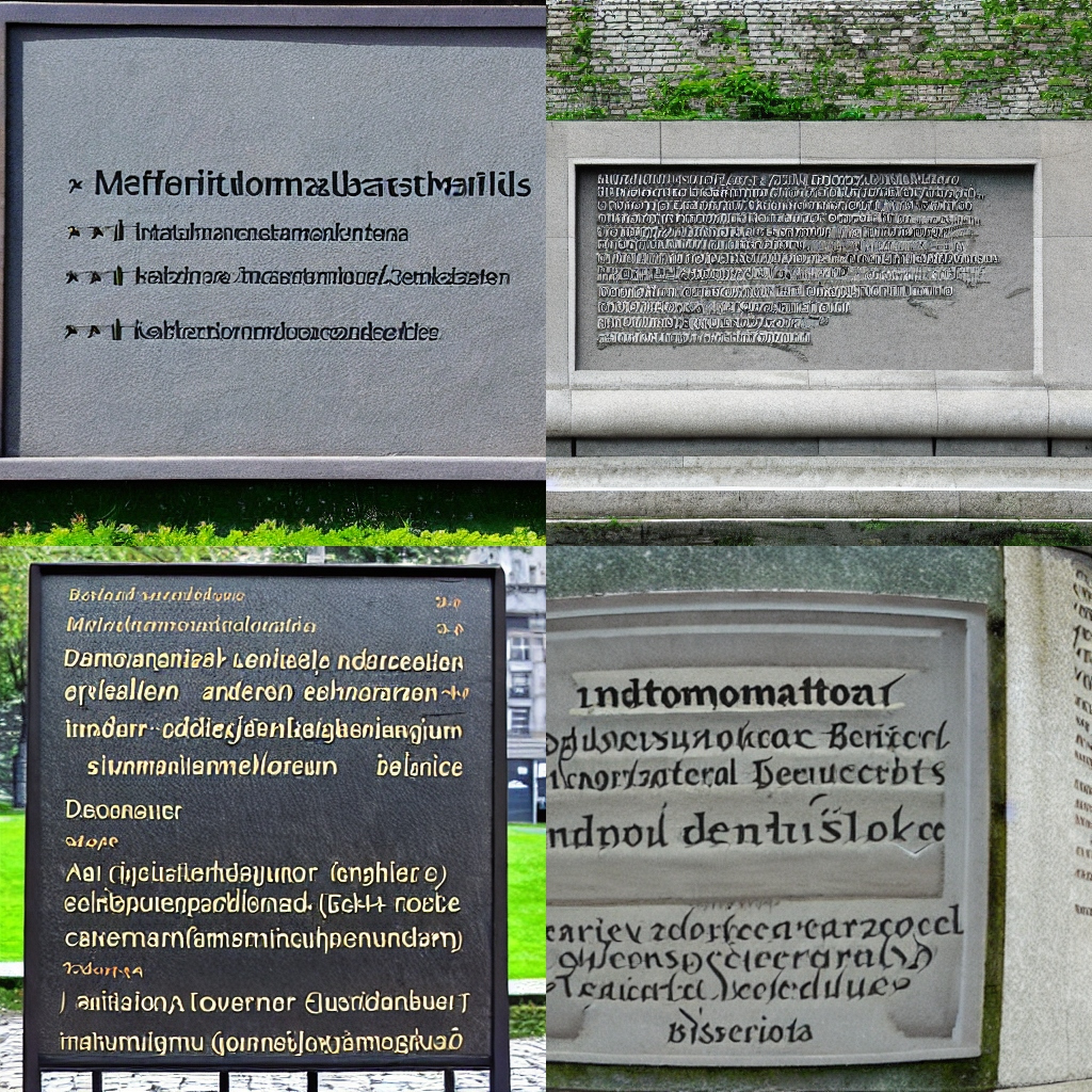 Informationstafel an Denkmal beschädigt