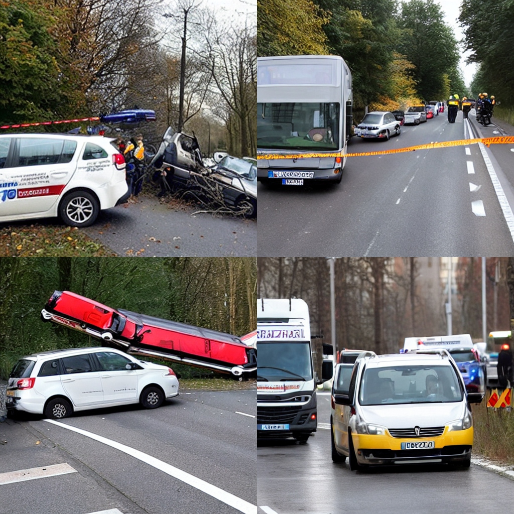 Polizeibericht Verkehrsunfall nach mutmaßlichem Fahrzeugrennen