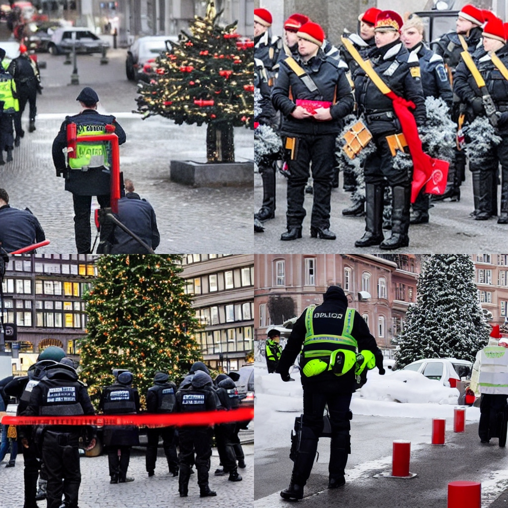 Polizeibericht Inbrandsetzen von Weihnachtsbäumen misslang - Polizeilicher Staatsschutz ermittelt