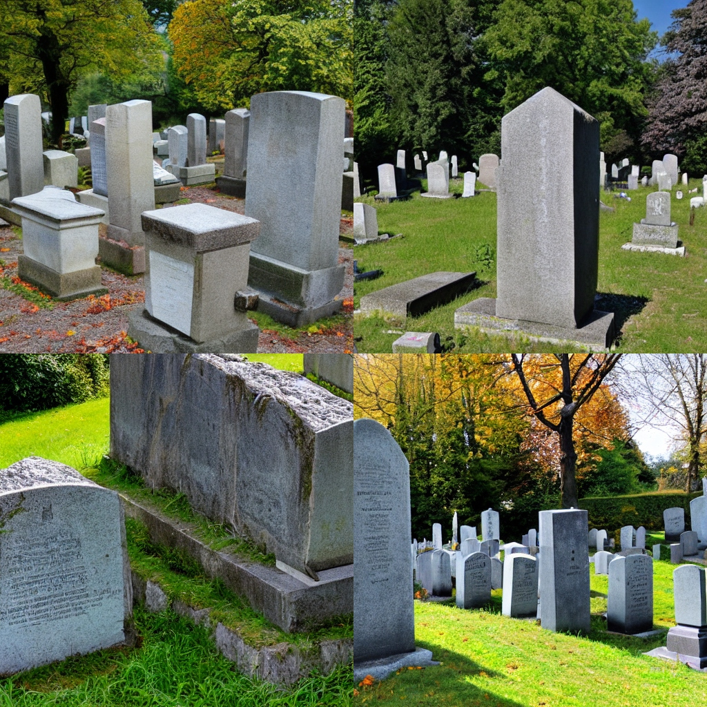 Grabsteine auf Friedhof beschmiert