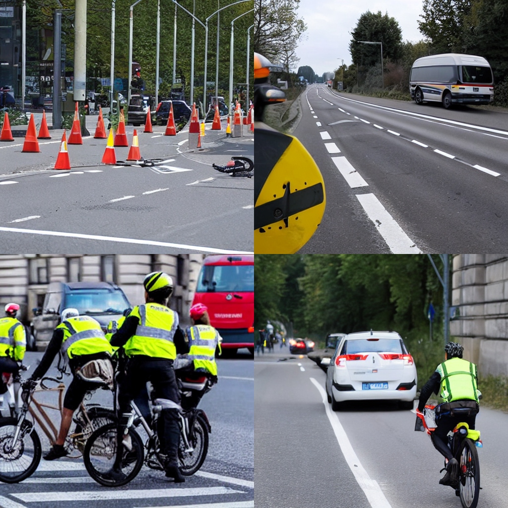 Polizeibericht Autofahrer kollidiert mit Radfahrer auf dem Radweg