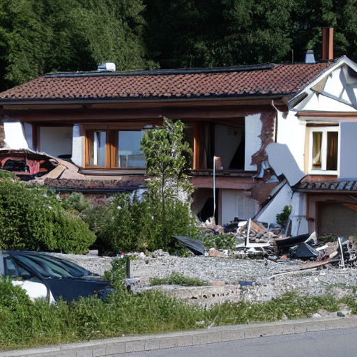 Mehrfamilienhaus nach Detonation beschädigt