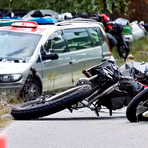 Polizeibericht Motorradfahrer nach Unfall in Lebensgefahr