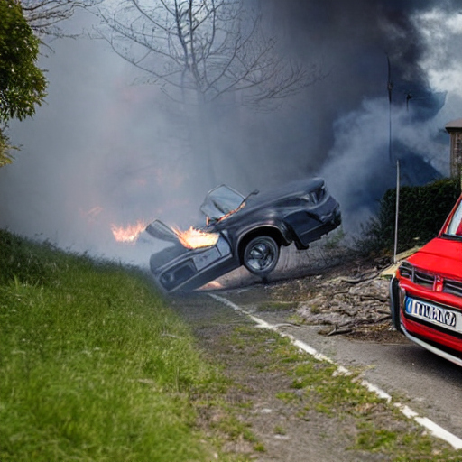 Drei Autos durch Feuer beschädigt