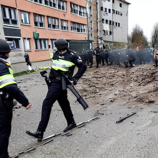 Einsatzfahrzeug gerammt – Polizist macht von Schusswaffe Gebrauch