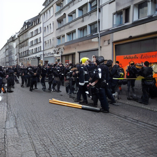 Polizeibericht Mann bedroht Polizeikräfte mit Schreckschusswaffe - Festnahme